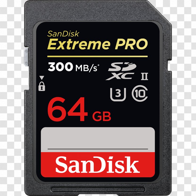 Flash Memory Cards Secure Digital SanDisk Extreme Pro Card - High Capacity Transparent PNG