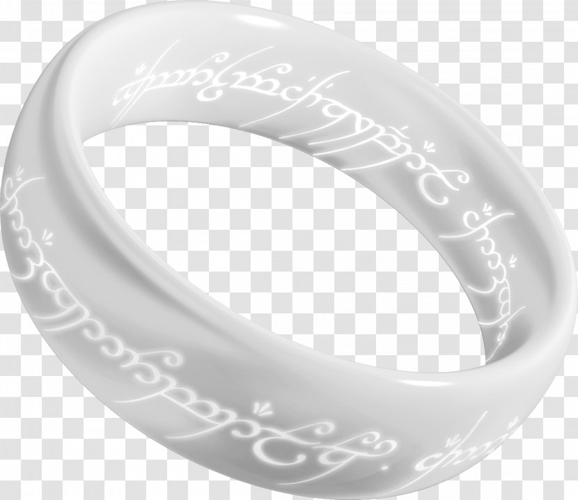 The Lord Of Rings Gollum Fellowship Ring Frodo Baggins Gandalf - Platinum - Wedding Ceremony Supply Transparent PNG