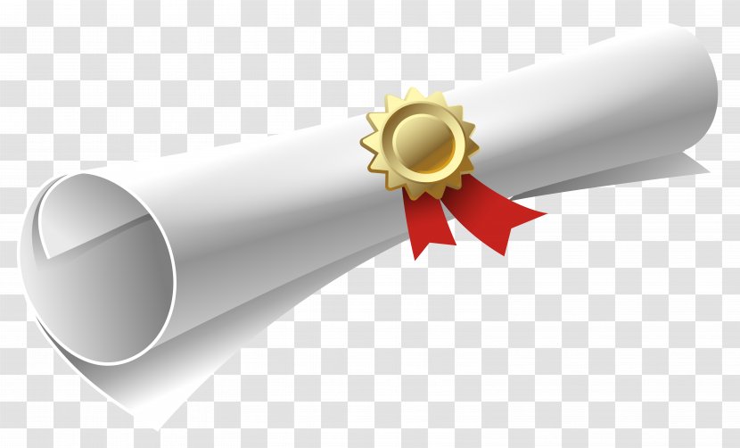 Diploma Academic Certificate Graduation Ceremony Clip Art - Cylinder - Scroll Cliparts Transparent PNG