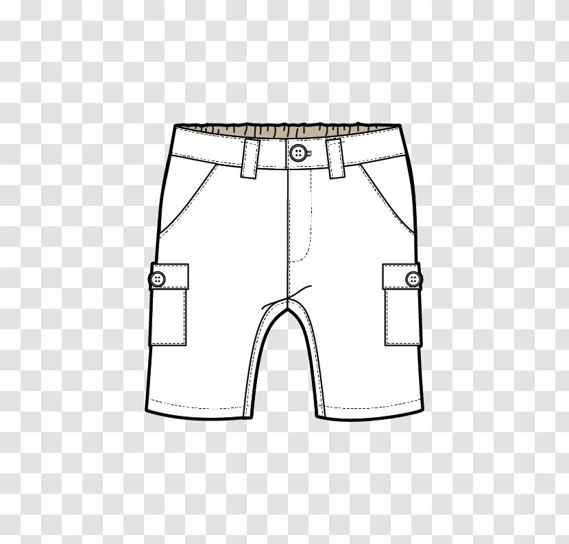 Shorts Drawing /m/02csf Sleeve Line - Active - Beau Button Transparent PNG