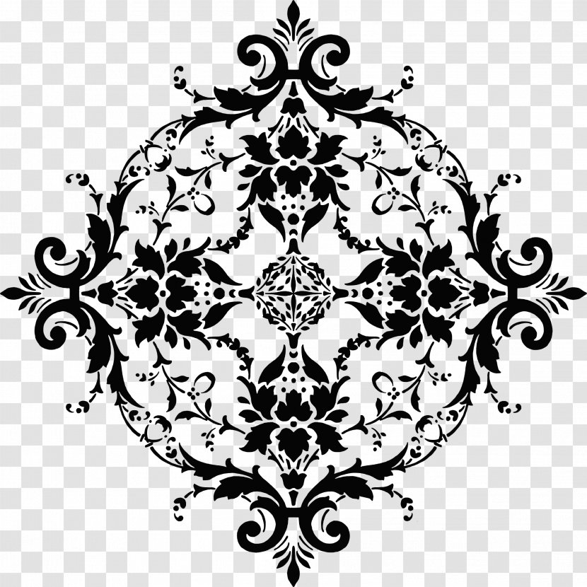 Floral Design Black And White Visual Arts Clip Art - Drawing Transparent PNG