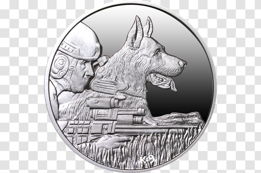 Numismatics Coin /m/02csf Dog Warsaw - Black And White Transparent PNG