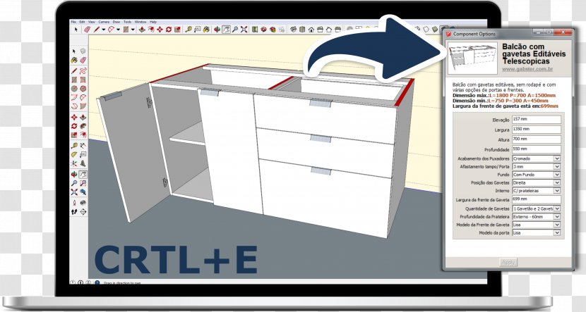 SketchUp Dynamical System Design Furniture Computer Software - Sketchup Transparent PNG