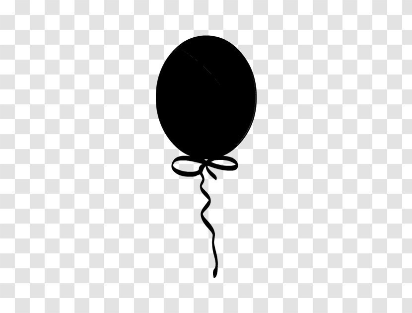 Clip Art Line Balloon Black M - Blackandwhite Transparent PNG