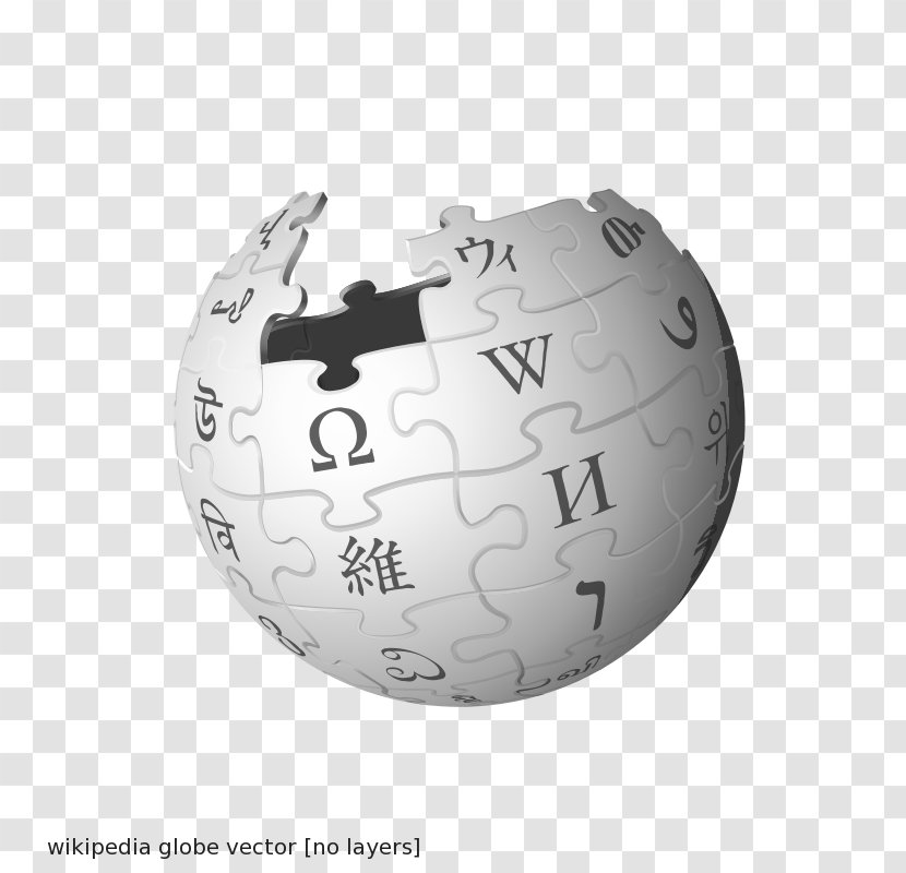 Wikipedia Logo Wikimedia Foundation English - Sphere - Final Vector Transparent PNG