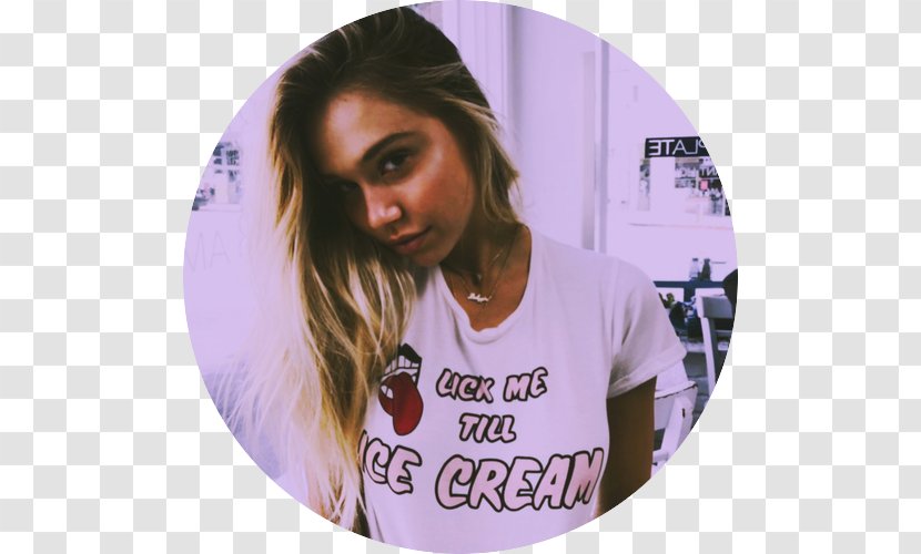 Alexis Ren Hairstyle Blond Black Hair - Yellow Transparent PNG