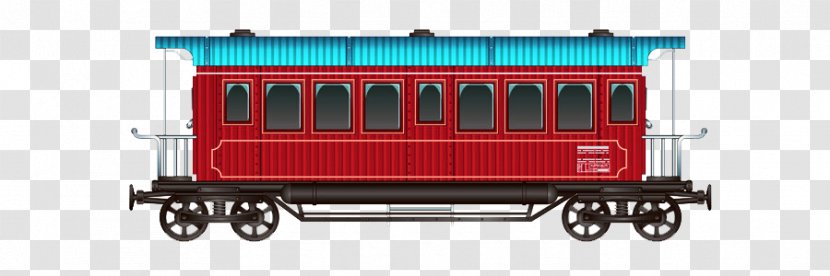 Train Railroad Car Drawing - Rail Transport - Hand-painted Transparent PNG