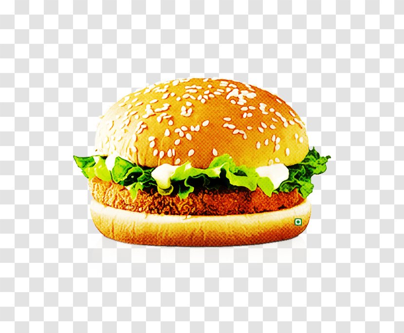 Junk Food Cartoon - Hamburger - Crispy Fried Chicken American Cheese Transparent PNG