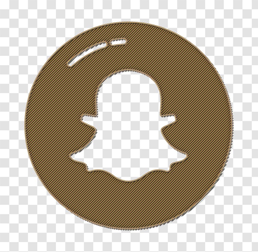 Ghost Icon Snapchat Logo Beige Transparent Png