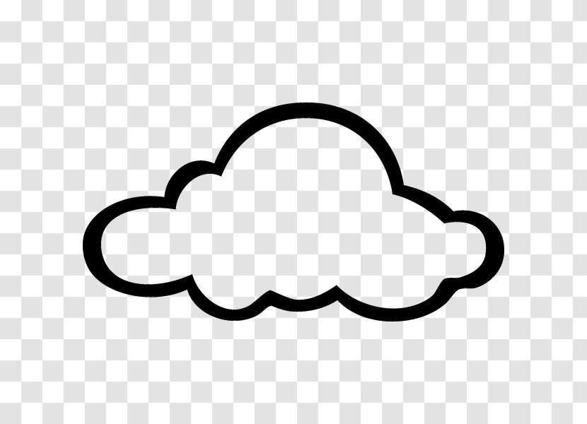 Sticker Cloud Cumulus Wall Decal Sky - Black And White - Salam Transparent PNG