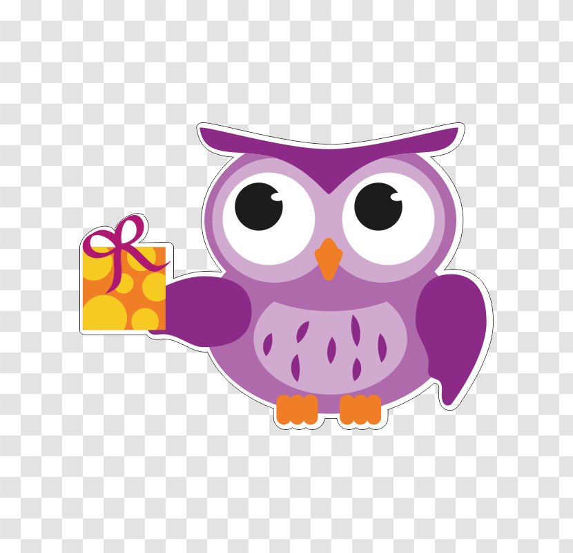 Owl Tutorial Image Bird - Purple - Of Prey Transparent PNG