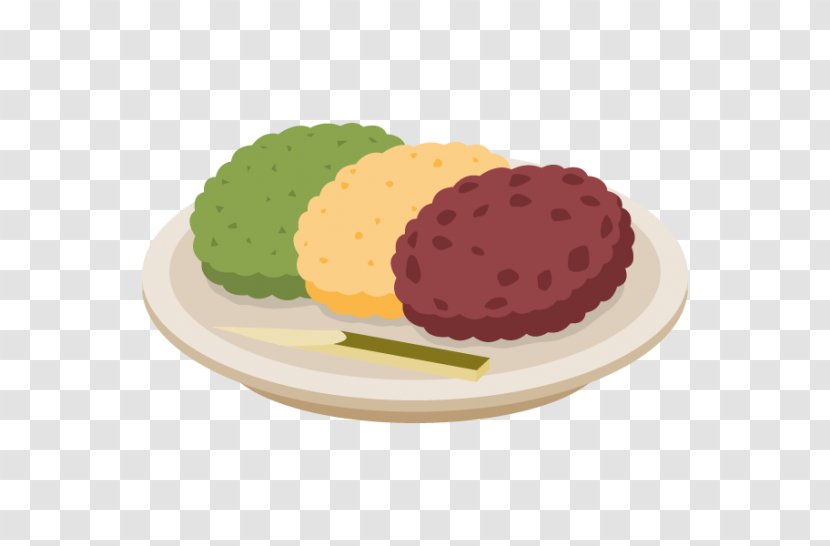 Botamochi Dango Kansai Sweet Bean Paste - Easter Frame Transparent PNG