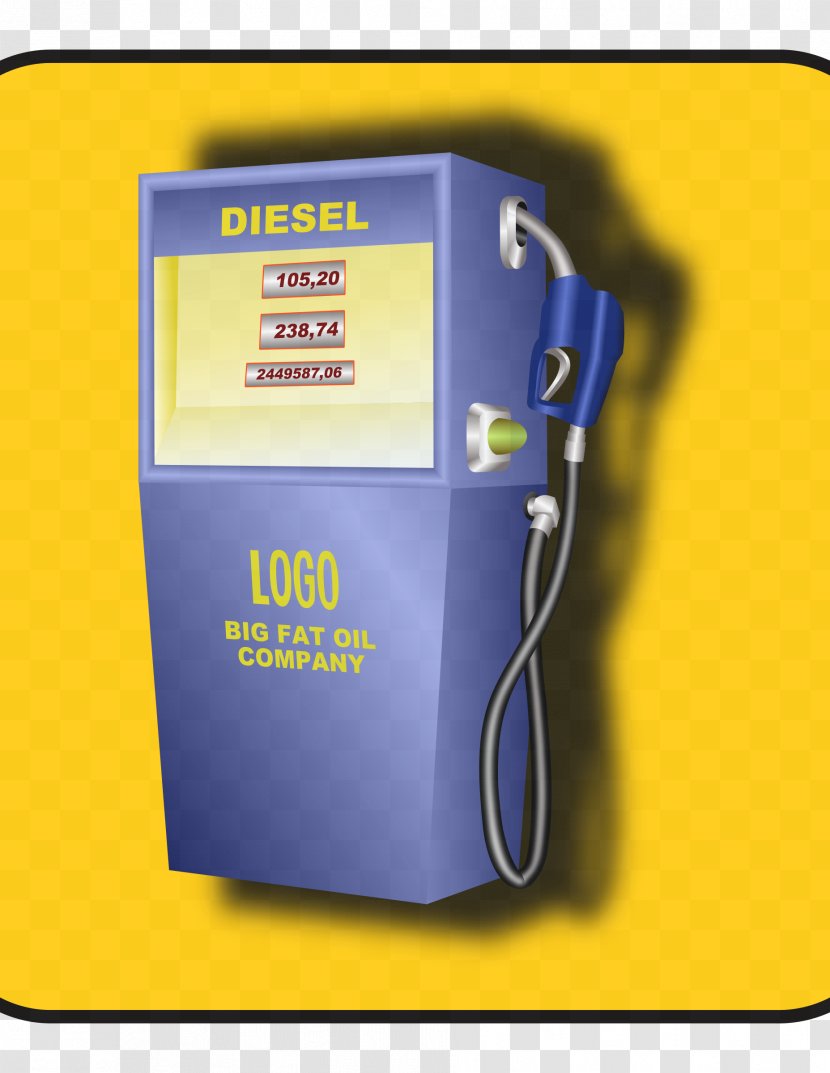 Fuel Dispenser Gasoline Pump Clip Art - Electric Blue Transparent PNG