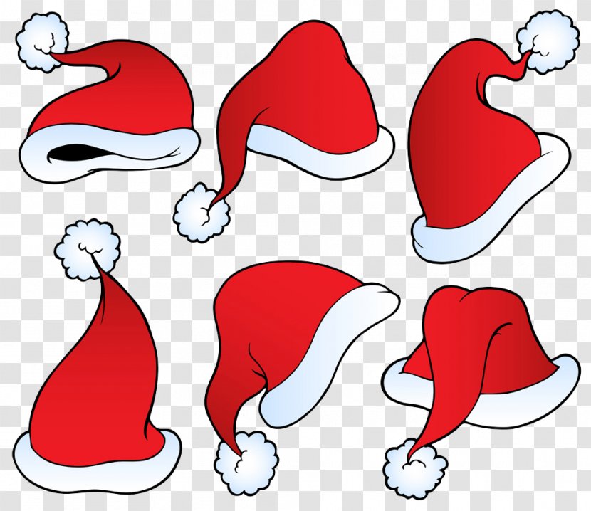 Santa Suit Hat Stock Photography Clip Art - Flower - Christmas Hats Transparent PNG