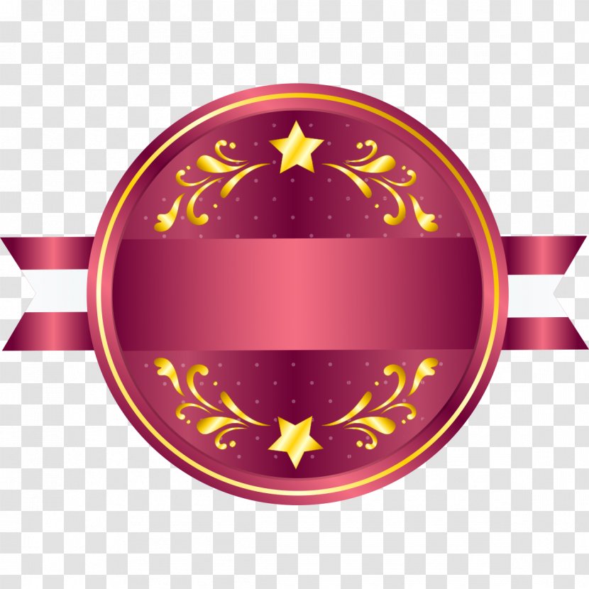 Circle Medal - Symbol - Purple Pattern Transparent PNG