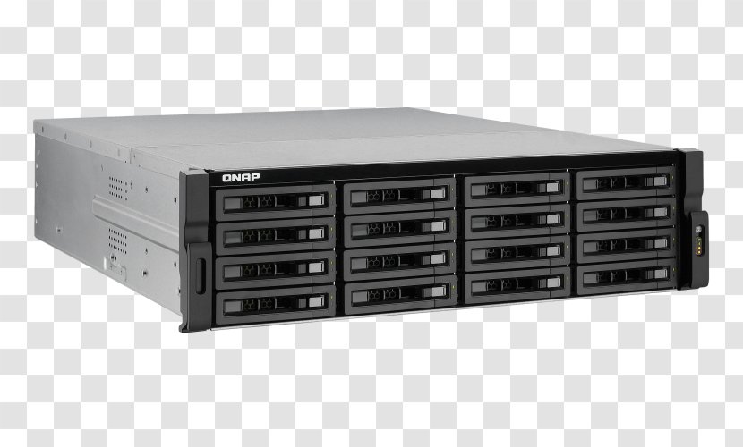QNAP REXP-1220U-RP Network Storage Systems Serial Attached SCSI Hard Drives Data - Solidstate Drive Transparent PNG