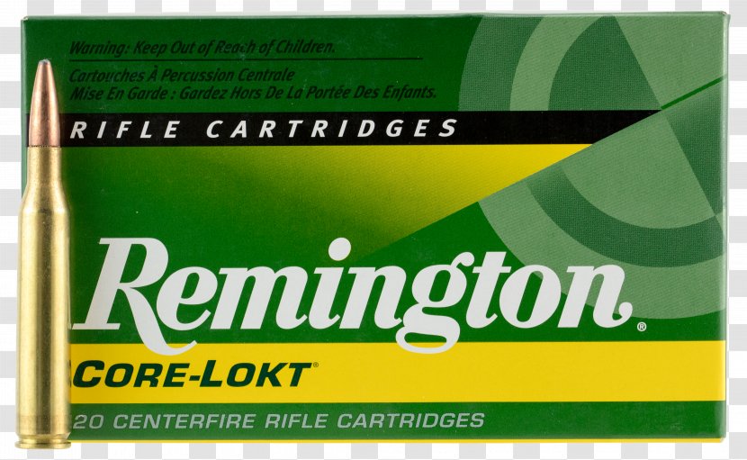 .30-06 Springfield Remington Arms Soft-point Bullet Cartridge .270 Winchester - Ammunition Transparent PNG