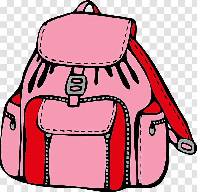 Pink Bag Backpack Luggage And Bags Transparent PNG
