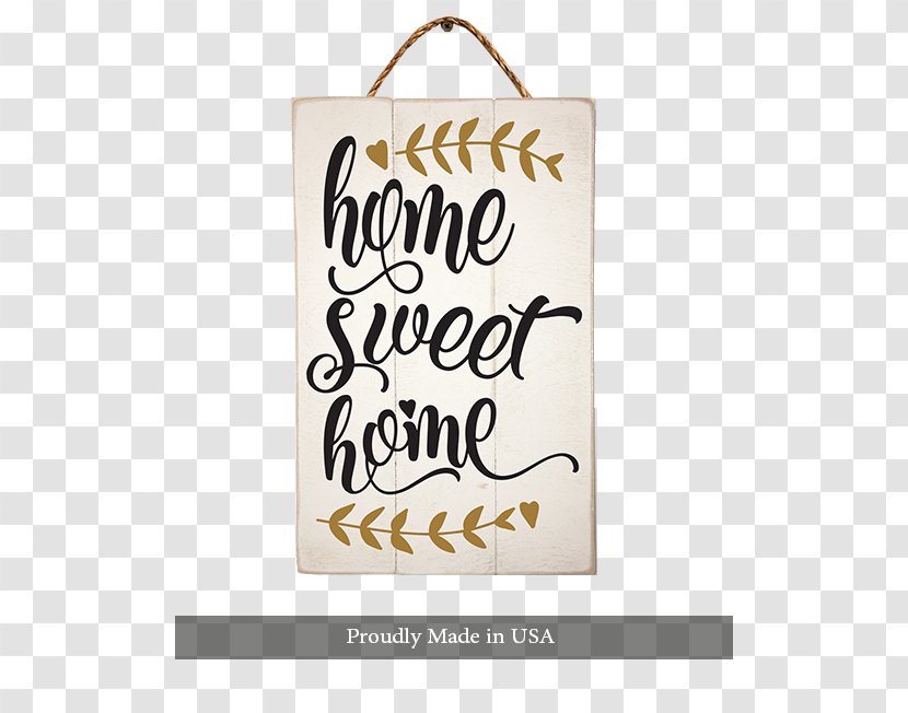 Font Brand Calligraphy Product Design Rectangle - Sweet Home Transparent PNG