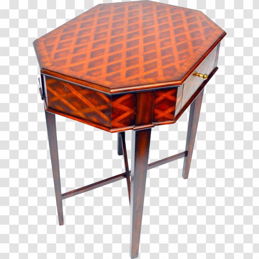 Table Parquetry Furniture Antique Drawer - Outdoor - Vintage Nightstand Lamps Transparent PNG