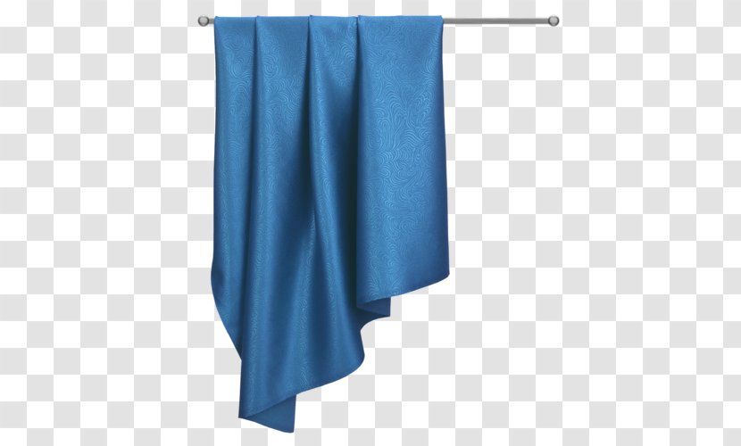 Linens Electric Blue Shoulder - Curtain Transparent PNG