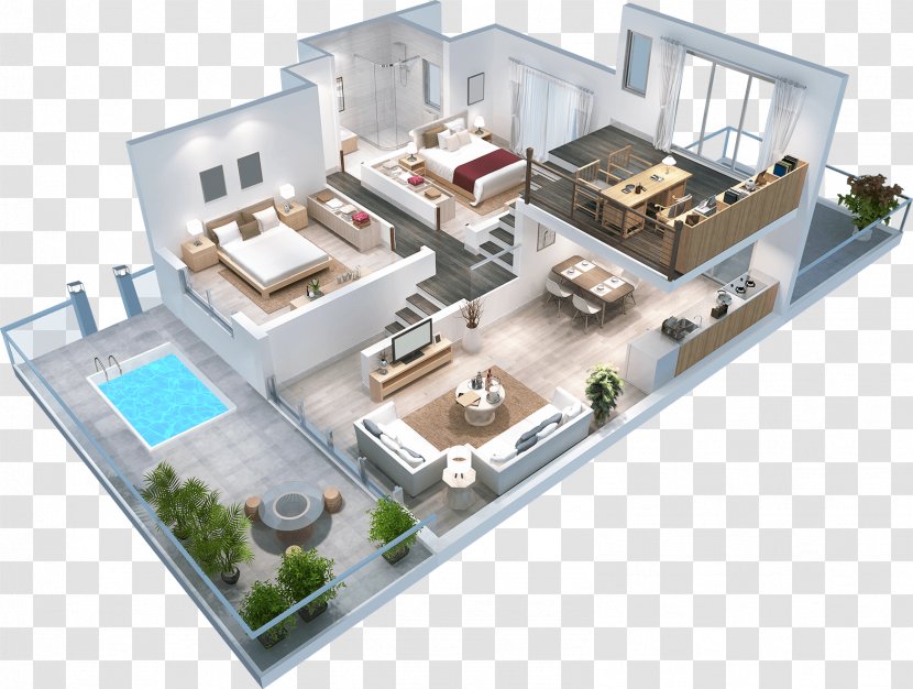 Isometric Projection 3D Floor Plan Royalty-free - Royaltyfree - Home Automation Transparent PNG