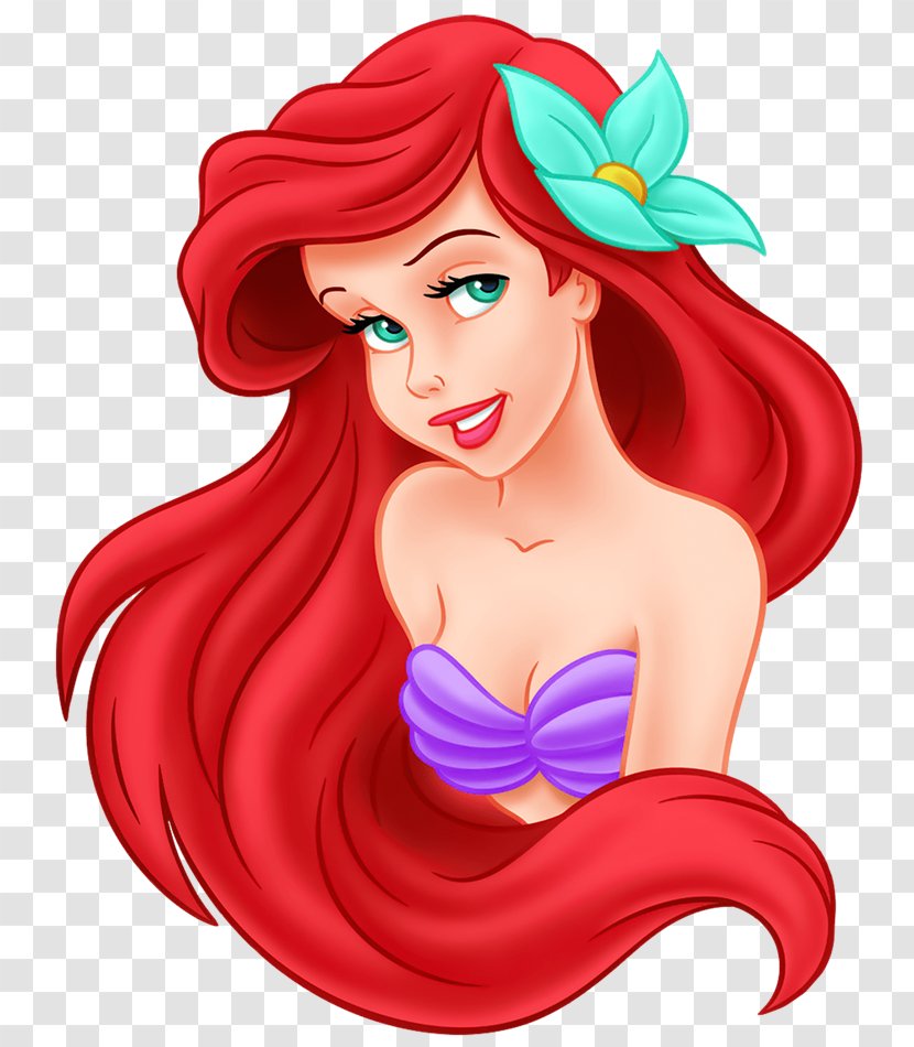 Ariel The Little Mermaid Sebastian Princess Aurora Rapunzel - Watercolor - Top Transparent PNG