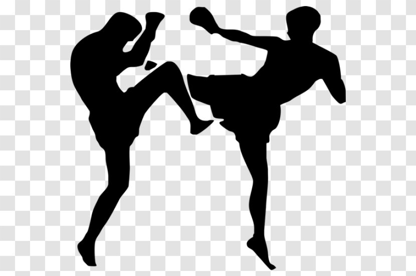 World Kickboxing Federation Muay Thai Martial Arts - Black And White - Boxing Transparent PNG