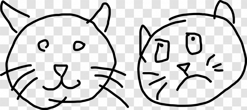 Drawing Line Art Clip - Watercolor - Cat Head Transparent PNG