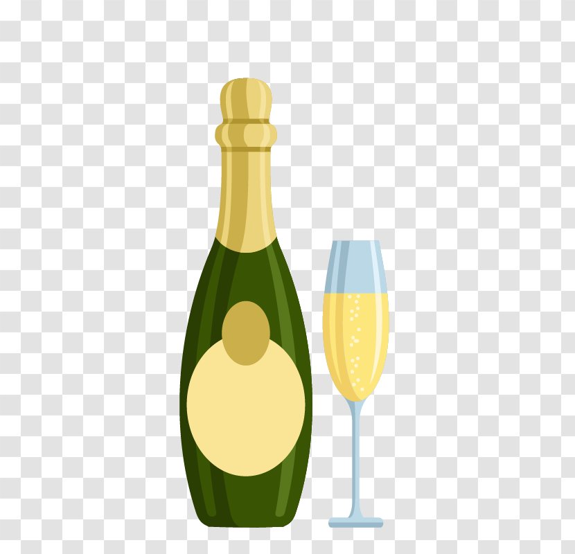 Champagne Gin Euclidean Vector Drink - Barware Transparent PNG
