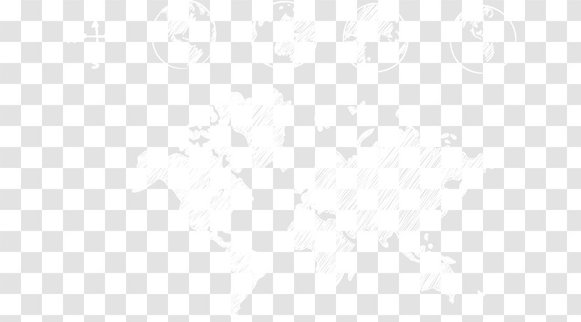 White Black Pattern - Texture - World Map Transparent PNG