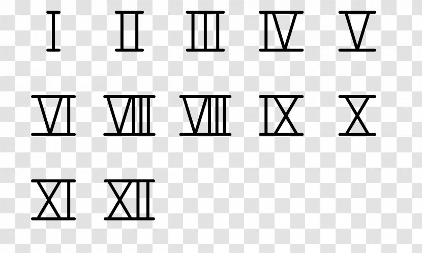 Roman Numerals Numeral System Number Cursive Letter - Learning Transparent PNG