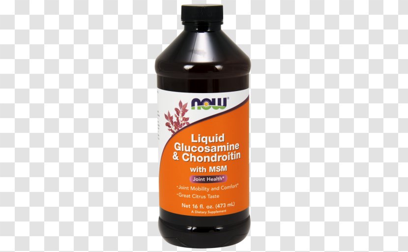 Dietary Supplement Now Foods Liquid Glucosamine & Chondroitin With Msm Clinical Trials On And Sulfate - Vitamin - Structures Lime Essential Oils Transparent PNG