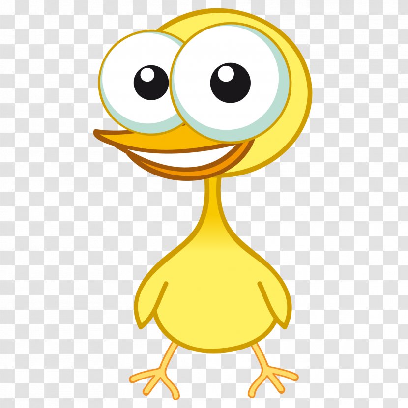 Duck Drawing Clip Art - Graffiti Small Yellow Transparent PNG