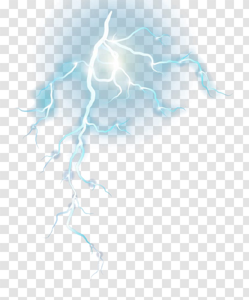 Graphic Design Blue Pattern - Electric - Lightning Strikes Transparent PNG