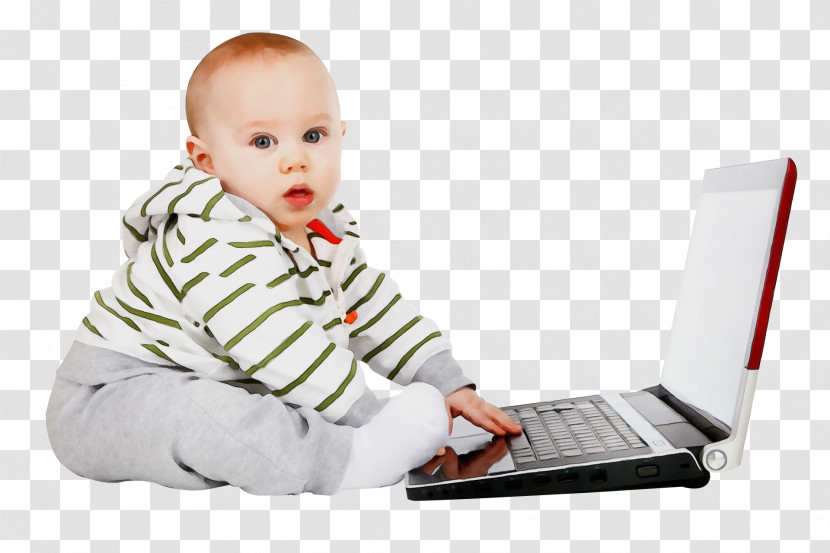 Child Laptop Baby Technology Sitting Transparent PNG