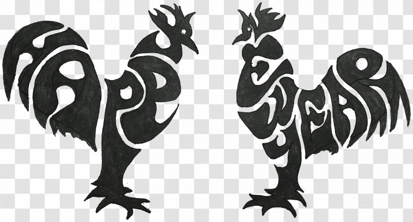Rooster Chicken Legendary Creature Visual Arts - Cartoon - Year Of The Transparent PNG
