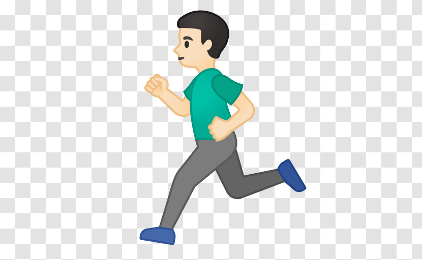 Cartoon Standing Running Arm Recreation Transparent PNG