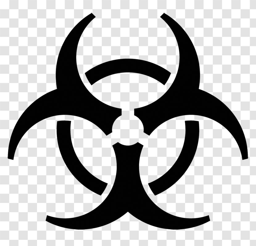 Biological Hazard Symbol Clip Art - Monochrome Photography Transparent PNG