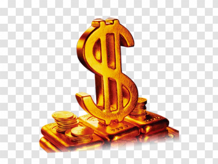 Finance Loan Money - Gold Symbol Transparent PNG