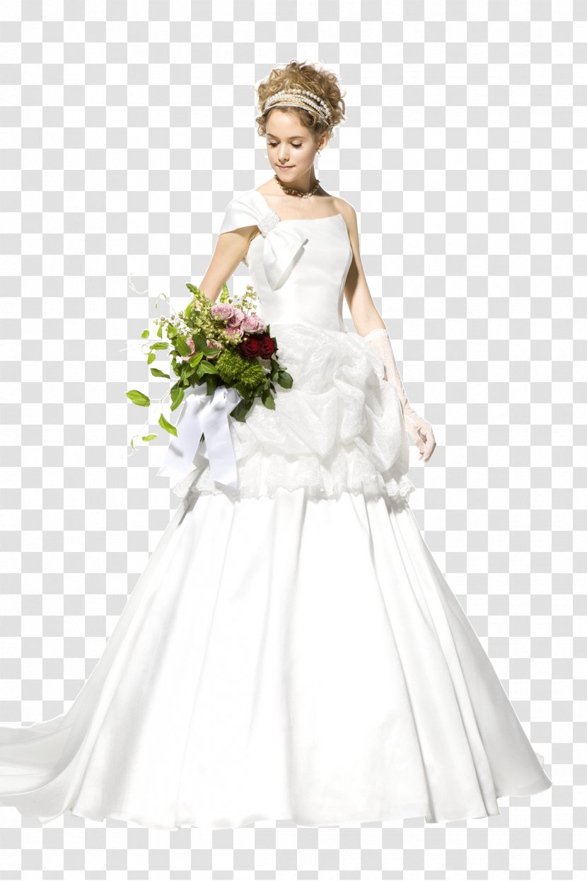 Wedding Dress Bride Clothing - Silhouette Transparent PNG