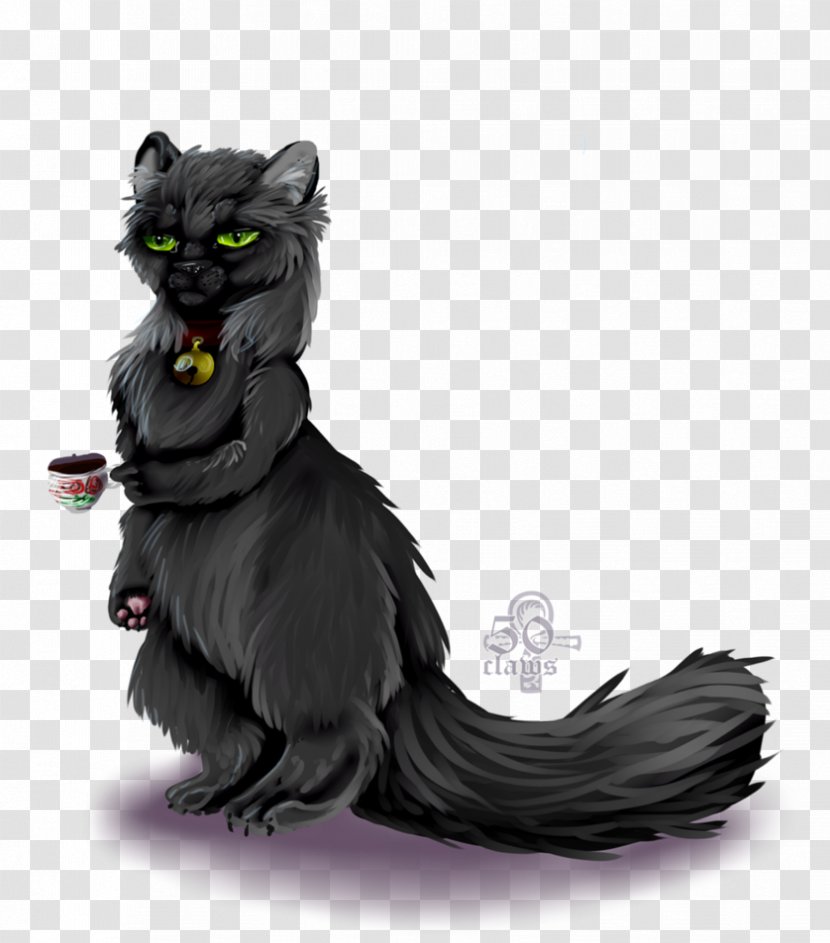 Black Cat Behemoth The Master And Margarita Woland - Carnivoran - Claw Transparent PNG