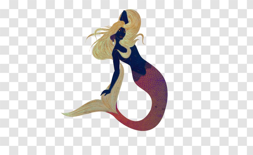 Mermaid Legendary Creature Cartoon Figurine Character - Tail Transparent PNG