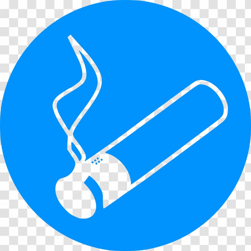 Smoking Ban Sign Fire Safety Conflagration - Security - Blue Transparent PNG
