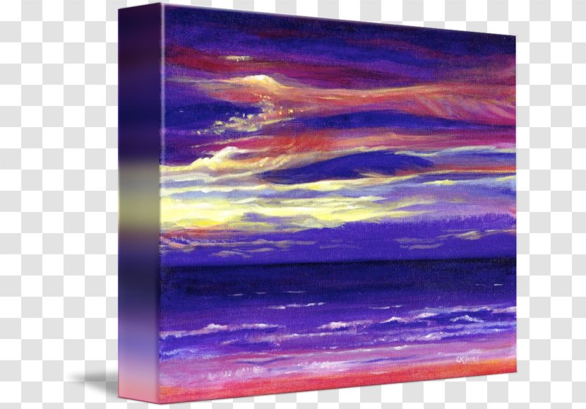 Painting Acrylic Paint Modern Art Violet - Red Sky Transparent PNG