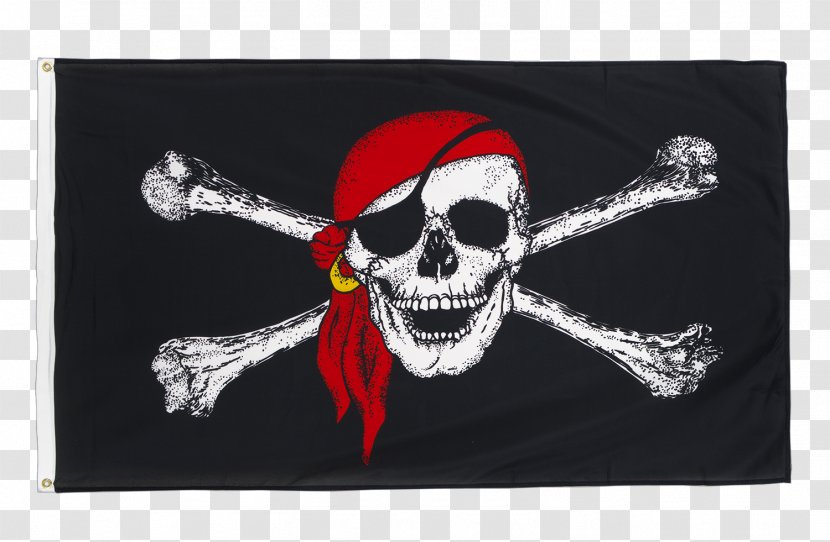Jolly Roger Flag Piracy Pennon Skull And Crossbones - Human Symbolism Transparent PNG