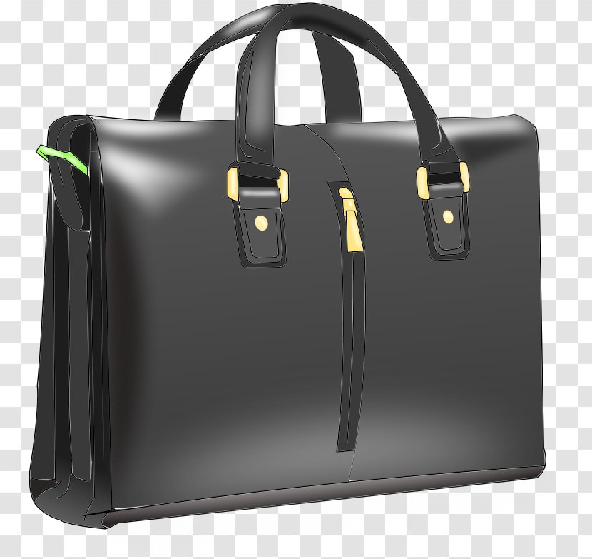 Handbag Leather Clip Art - Black - Bag Transparent PNG
