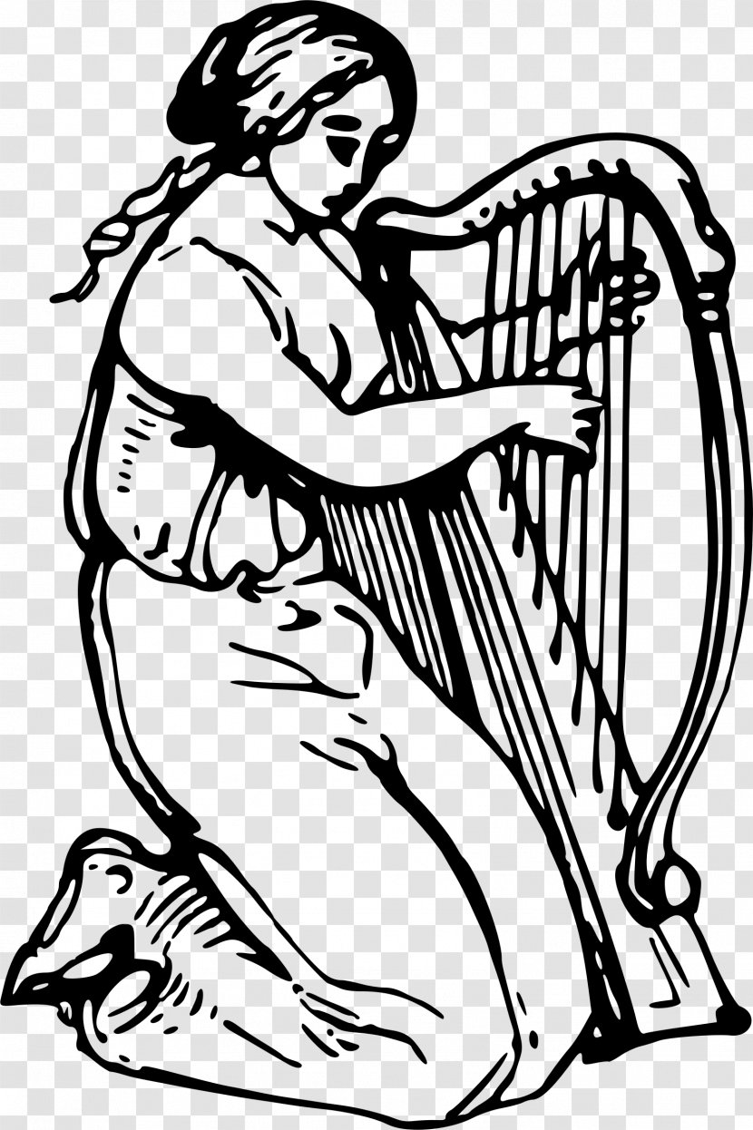 Harp Musical Instruments Clip Art - Tree Transparent PNG