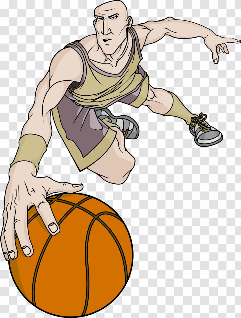 Basketball Player Athlete Sport Slam Dunk - Ball Game Transparent PNG