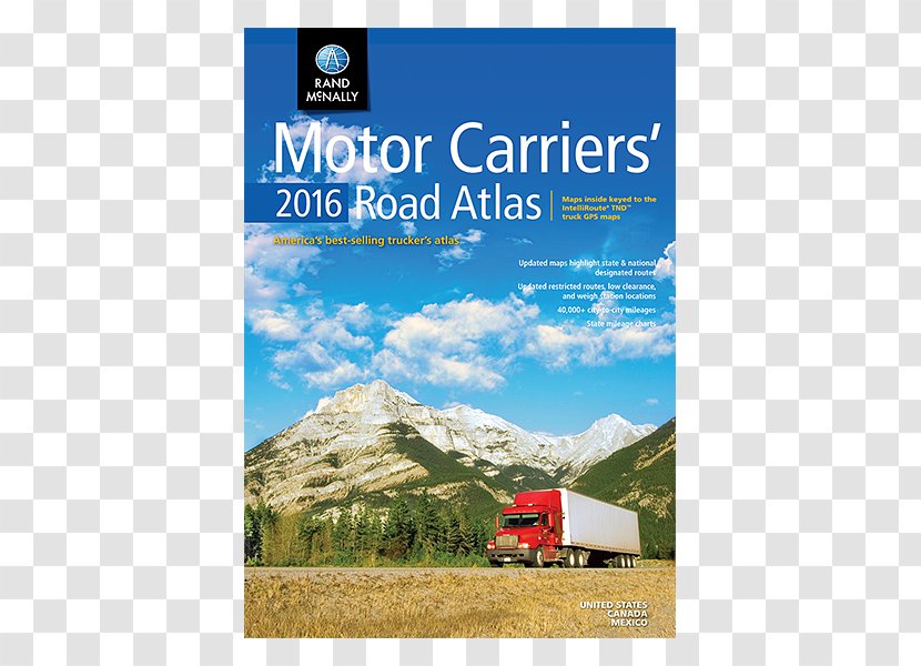 Motor Carriers' Road Atlas Rand McNally 2009 The Large Scale: United States 2016 States: Scale - Map Transparent PNG